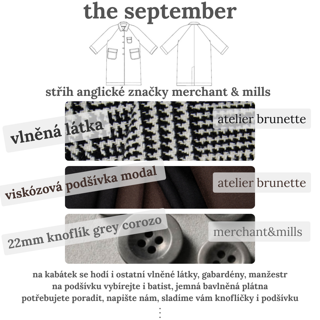 Inspirace na ušití kabátku The September | peonygarden